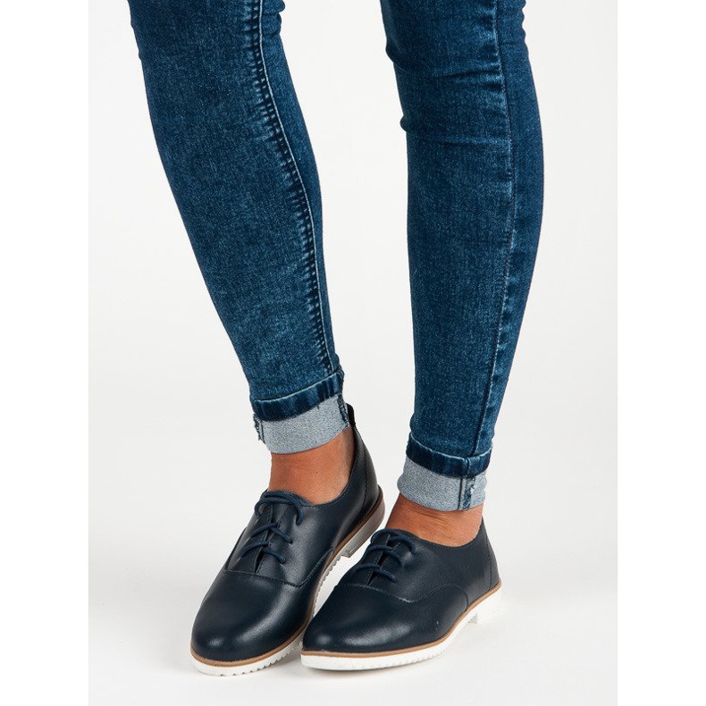 Pantofi din piele Mazaro bleumarin albastru 1 Pantofi din piele Mazaro bleumarin albastru 1