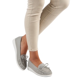 Tullo Mocasini gri de dama 2 Tullo Mocasini gri de dama 2