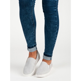 Tullo Pantofi gri din piele intoarsa 2