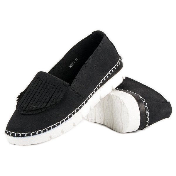 Vices Pantofi Boho Slip-On negru 2