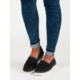 Vices Pantofi Boho Slip-On negru 6