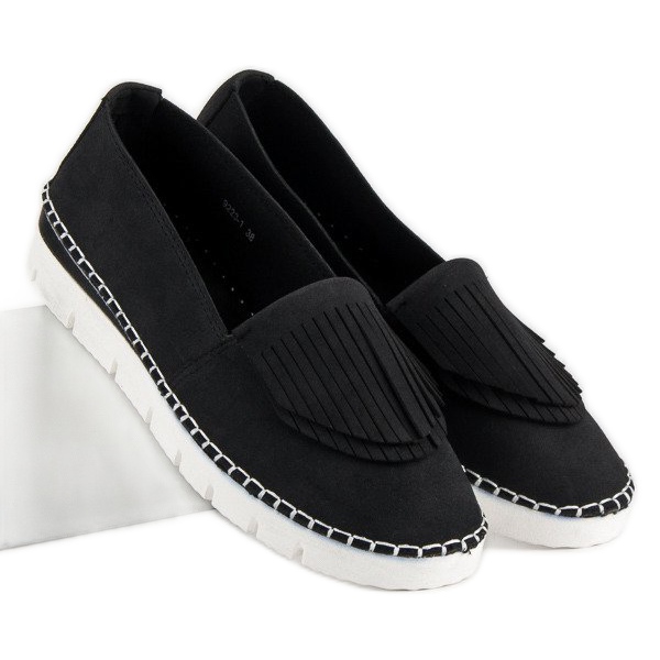 Vices Pantofi Boho Slip-On negru 1
