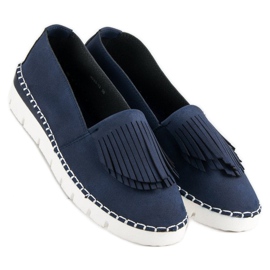 Vices Pantofi boho slip-on albastru 1
