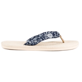 Ax Boxing Espadrile flip-flops alb albastru marin 5