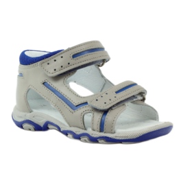 Sandale cu Velcro Bartek 31825 gri albastru 1