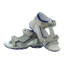 Sandale cu Velcro Bartek 31825 gri albastru 3