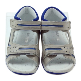 Sandale cu Velcro Bartek 31825 gri albastru 4