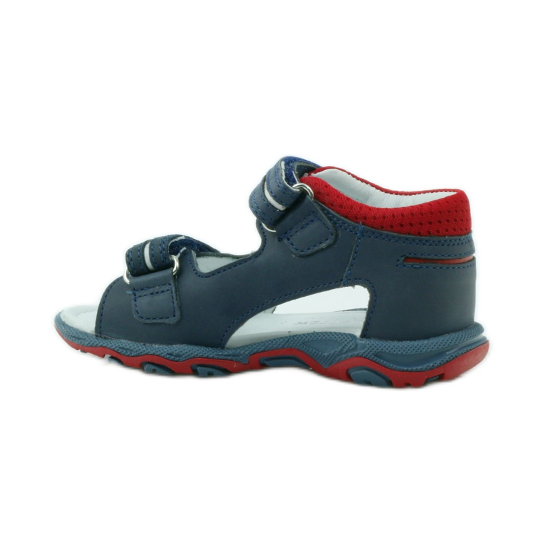 Sandale cu velcro Bartek 31825 bleumarin albastru marin roșu 2