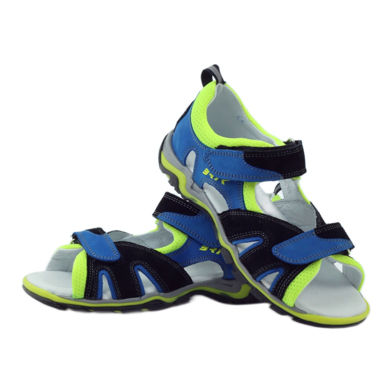 Sandale cu nap Bartek 19187 multicolor albastru negru 3