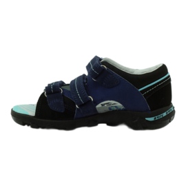 Bartek sandale confortabile pentru copii Velcro 36106 Navy Blue albastru 2
