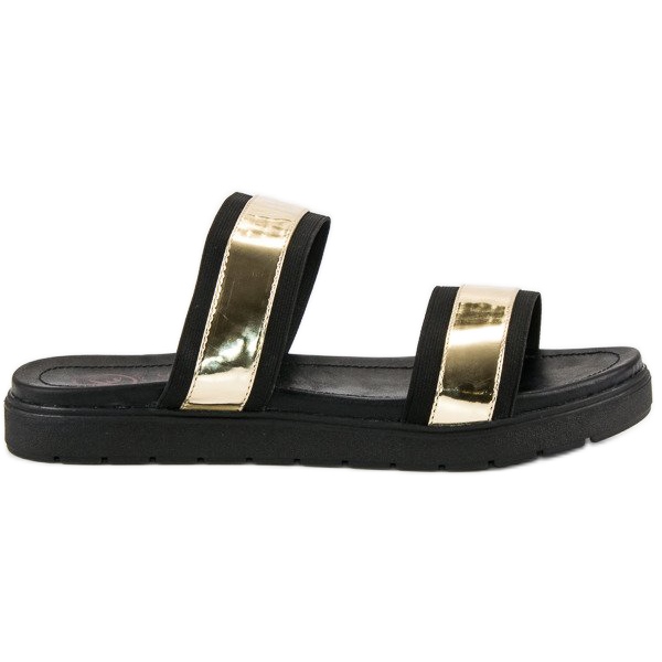 Kylie Papuci cu oglindă negru 1