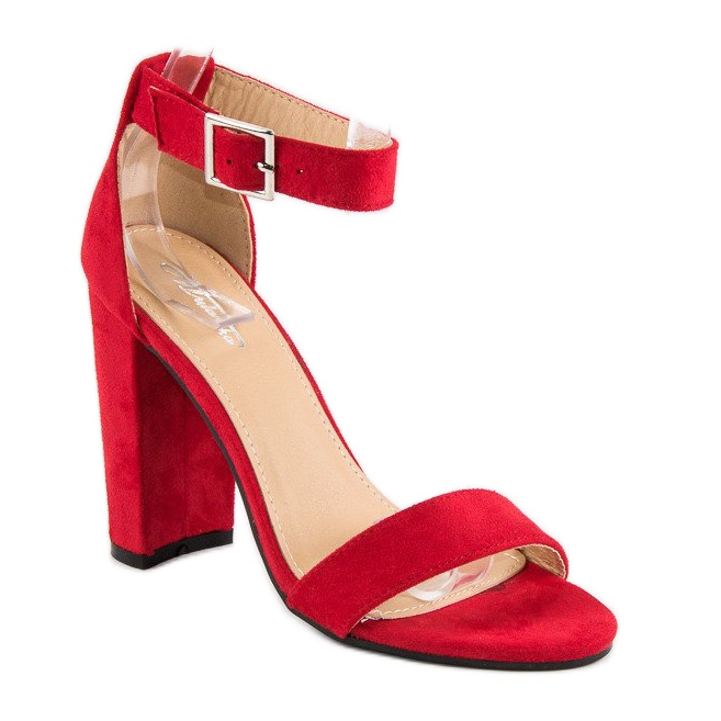 Sandale clasice pe un bar roșu 2