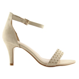 Sandale tocuri inalte bej BL0764 bej 1