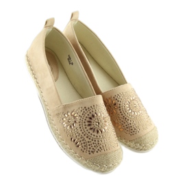 Espadrile decorate cu bej 5599-1 Bej 2