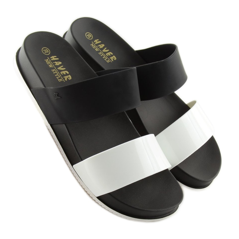 Flip-flops din silicon negru KM122 negru 1