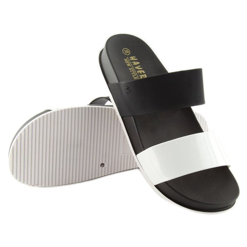 Flip-flops din silicon negru KM122 negru 2
