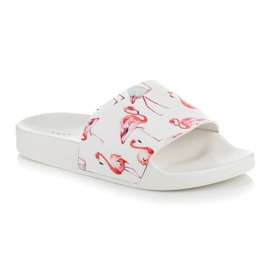 Vices Papuci Flamingo alb 2