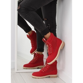 Balmana ajurata, fermoar auriu, rosu R103 Red roșu 1