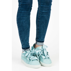 Puma Suede Heart Pebble WN`S albastru 5