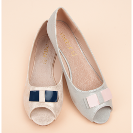 Balerini Vinceza cu vârf deschis roz 1