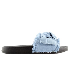 Papuci din denim albastru HN55 L.ALBASTRU 1