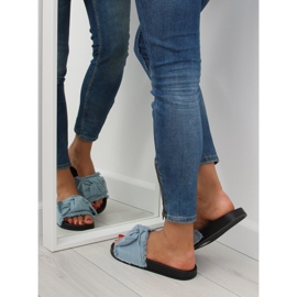Papuci din denim albastru HN55 L.ALBASTRU 3