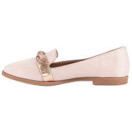 Bestelle Pantofi din piele intoarsa cu cristale roz 1