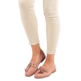 Mocasini eleganti roz 1
