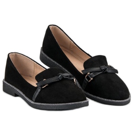 Bestelle Pantofi eleganti din piele intoarsa negru 2