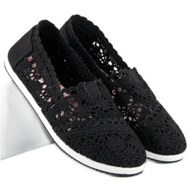 Balerini din dantela neagra negru 1