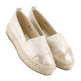 Espadrile slip-on pe platformă galben 4