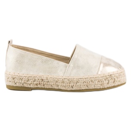 Espadrile slip-on pe platformă galben 7
