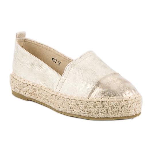 Espadrile slip-on pe platformă galben 1