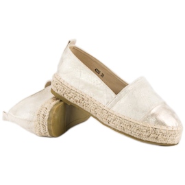 Espadrile slip-on pe platformă galben 3