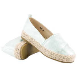 Espadrile slip-on pe platformă verde 6