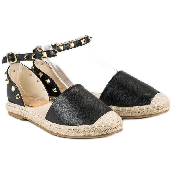 Sandale espadrile Rock negru 1