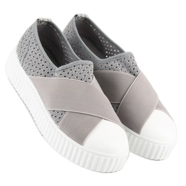 Tenisi Creepers ajurati gri 2
