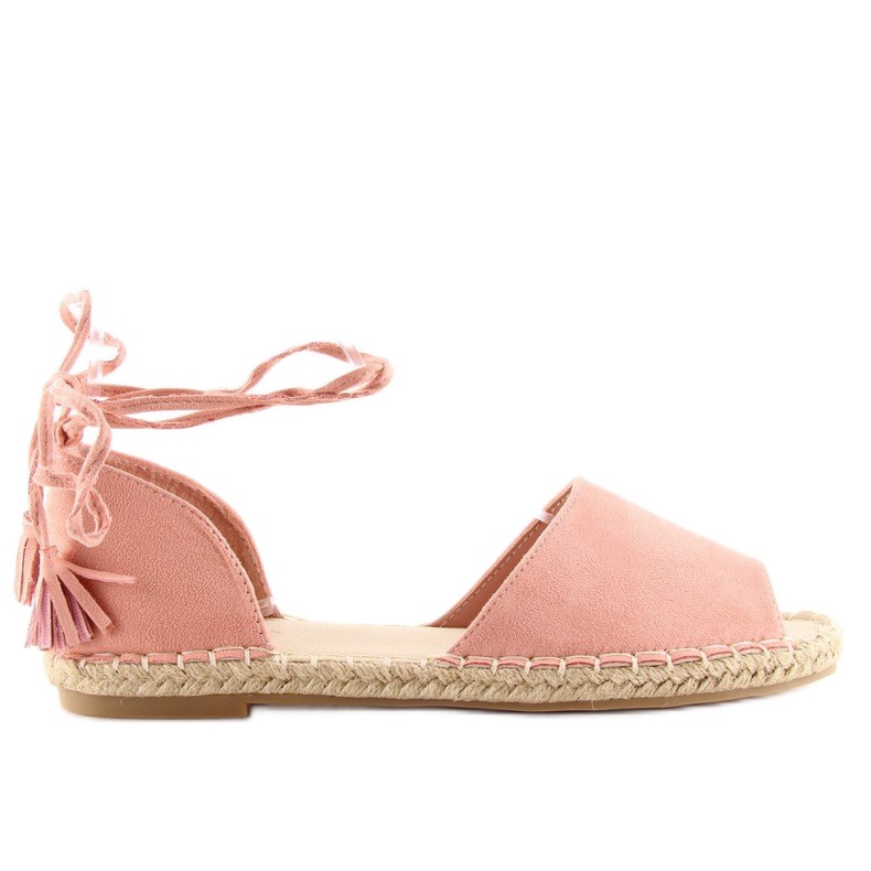 Espadrile vârf deschis roz Z-17 roz 1
