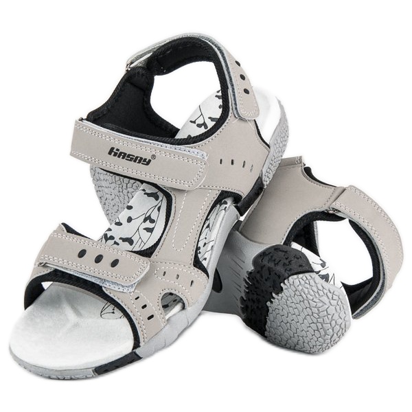Hasby Sandale sport plate gri 1