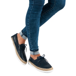 Filippo Espadrile bleumarin legate albastru 1