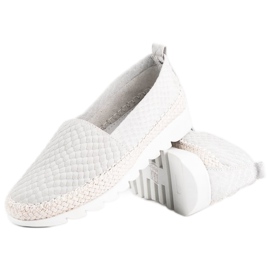 Filippo Espadrile cu slip-on din piele gri 1