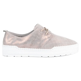 Filippo Pantofi de piele legati gri 1