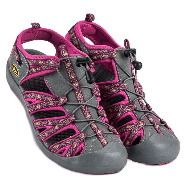 American Club Sandale americane închise violet gri 1