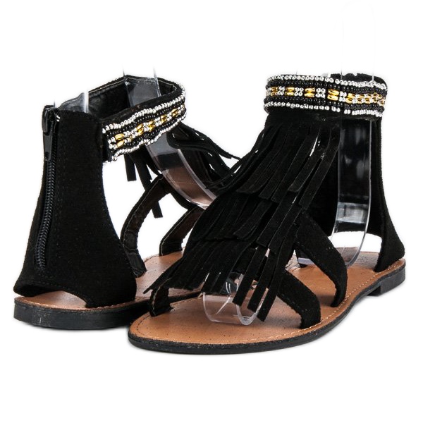 Evento Sandale Boho negre negru 2