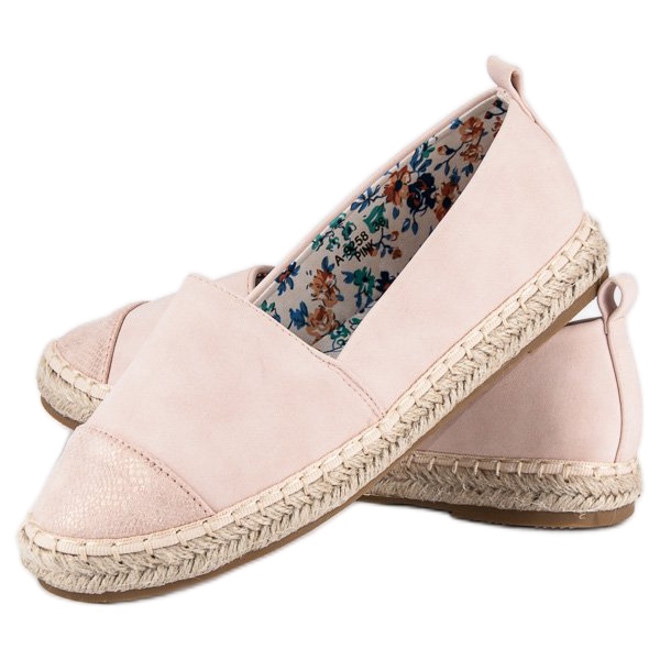 Marquiz Espadrile roz deschise 1
