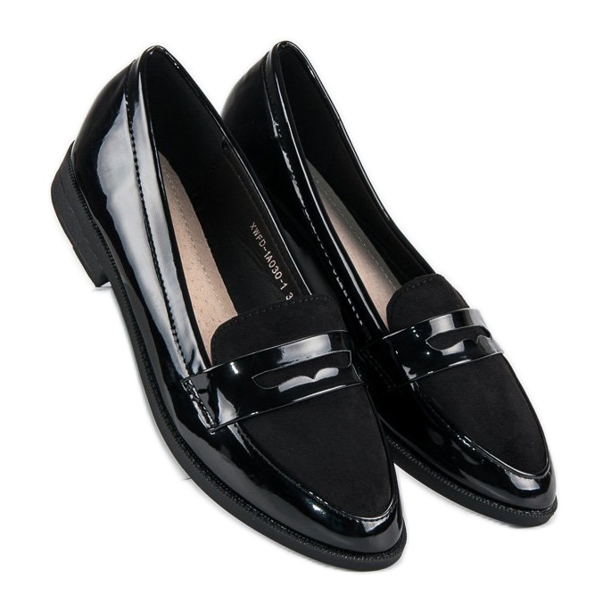 Best Shoes Mocasini lacuiti negri negru 1 Best Shoes Mocasini lacuiti negri negru 1
