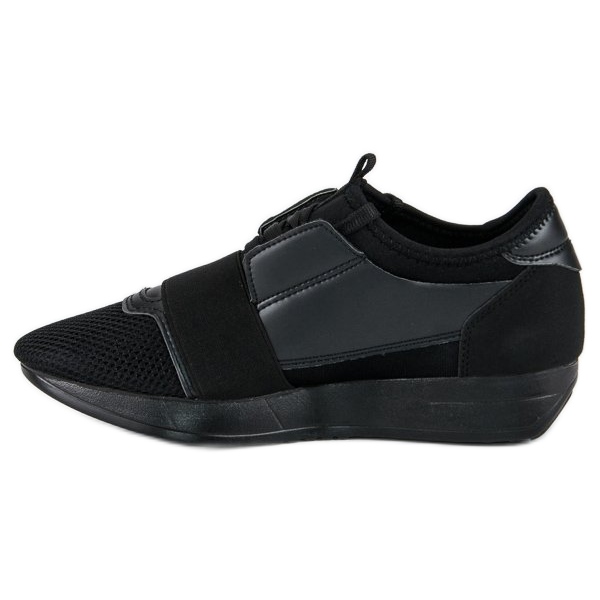 Pantofi sport de alunecare negru 1