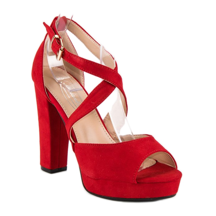 Sandale pe un stâlp înalt roșu 1