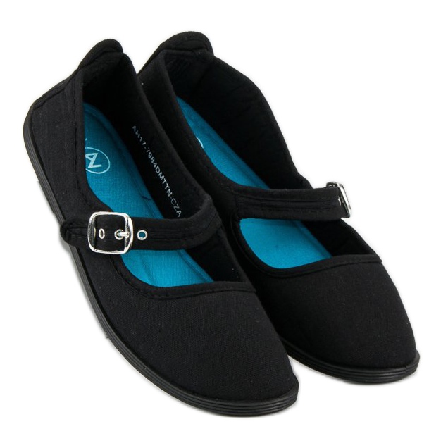 Balerini negri cu centură mckeylor negru 1