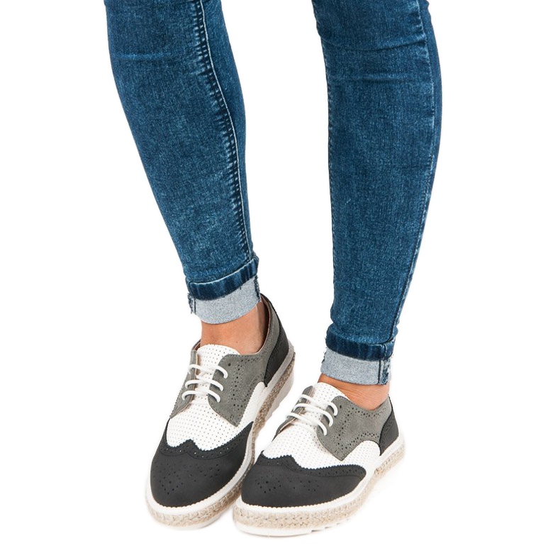 Ideal Shoes Pantofi, espadrile gri 1 Ideal Shoes Pantofi, espadrile gri 1